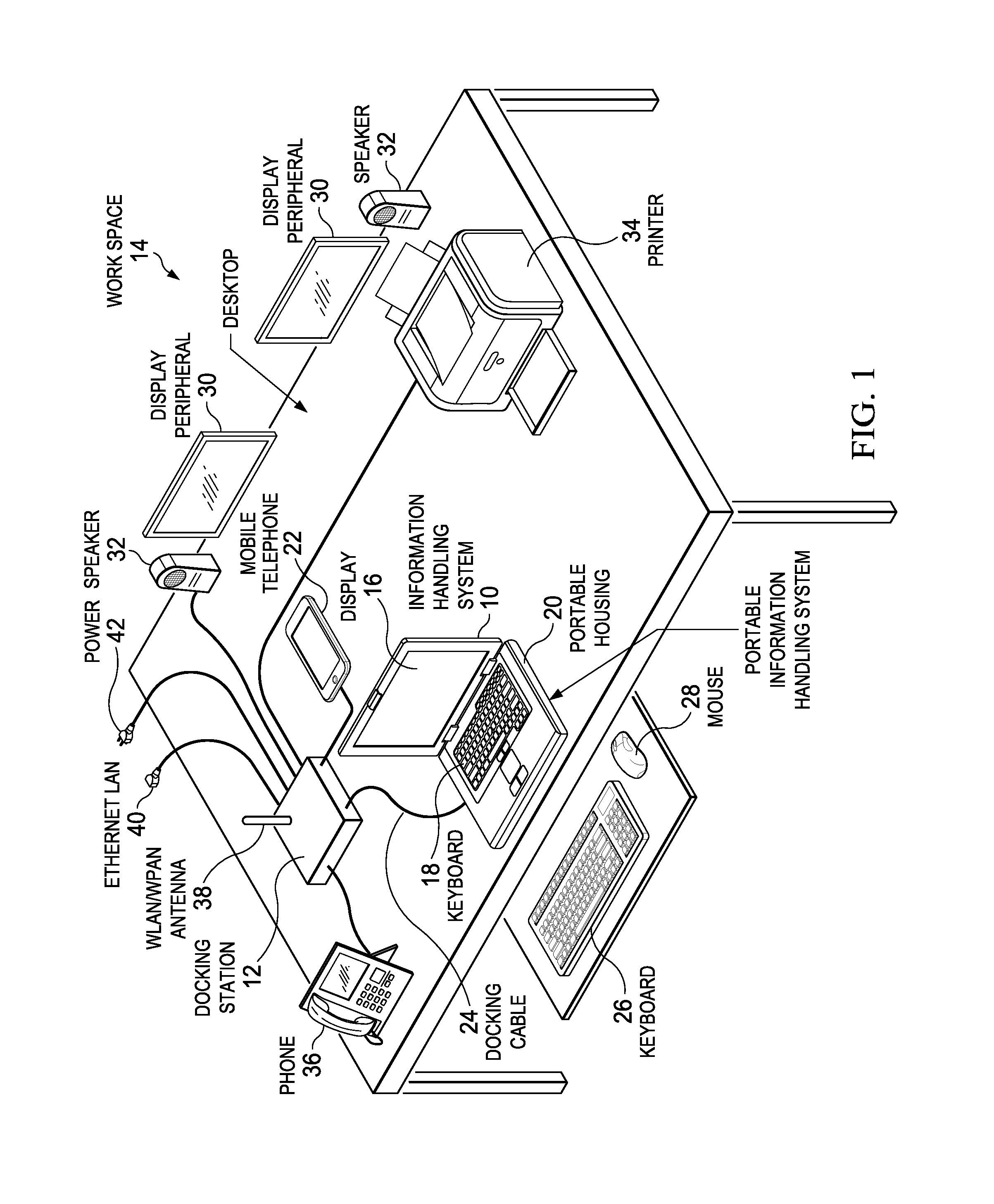 Information Handling System Docking with Coordinated Power and Data Communication