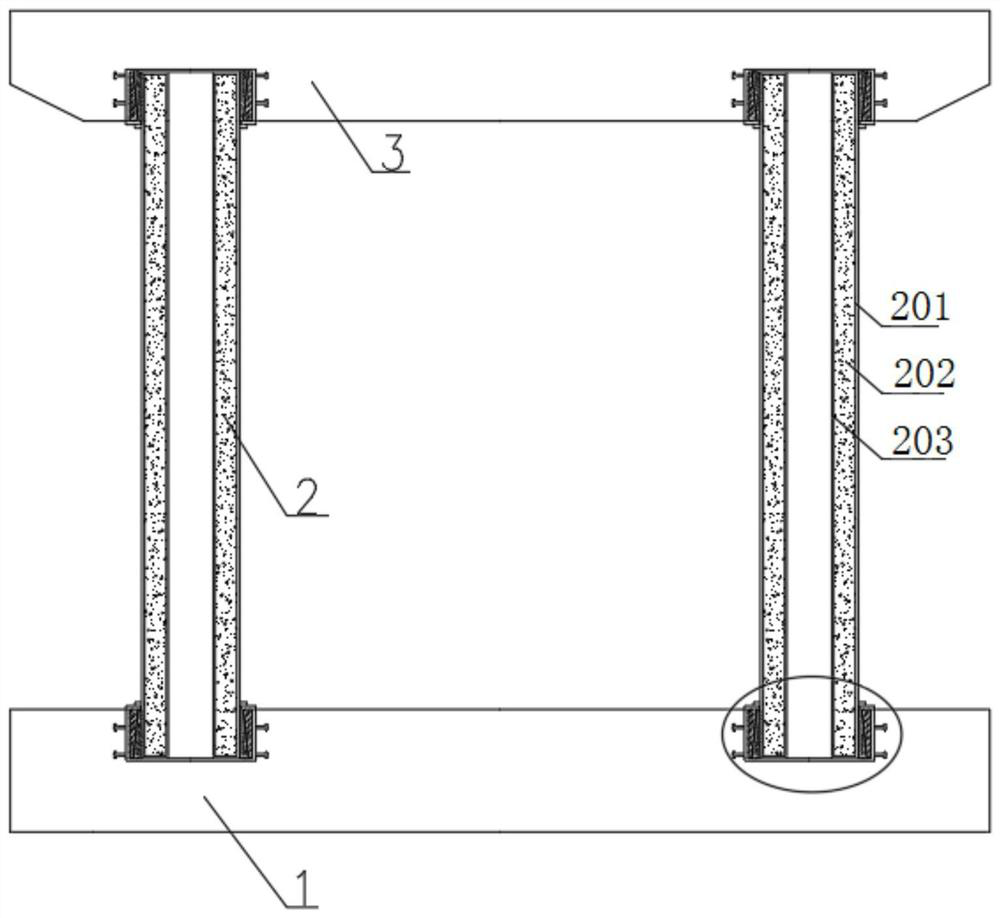 Replaceable high-strength prefabricated assembled pier