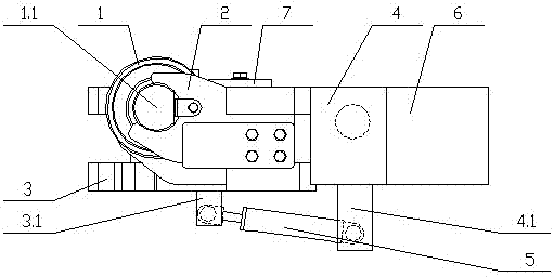 Push wheel mechanism of spreading machine