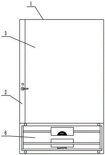 Dampproof door for storage room of outdoor play ground