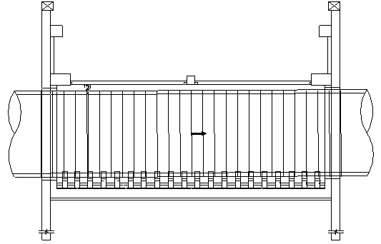 Construction method in which large-diameter shield advances across air shaft in long distance