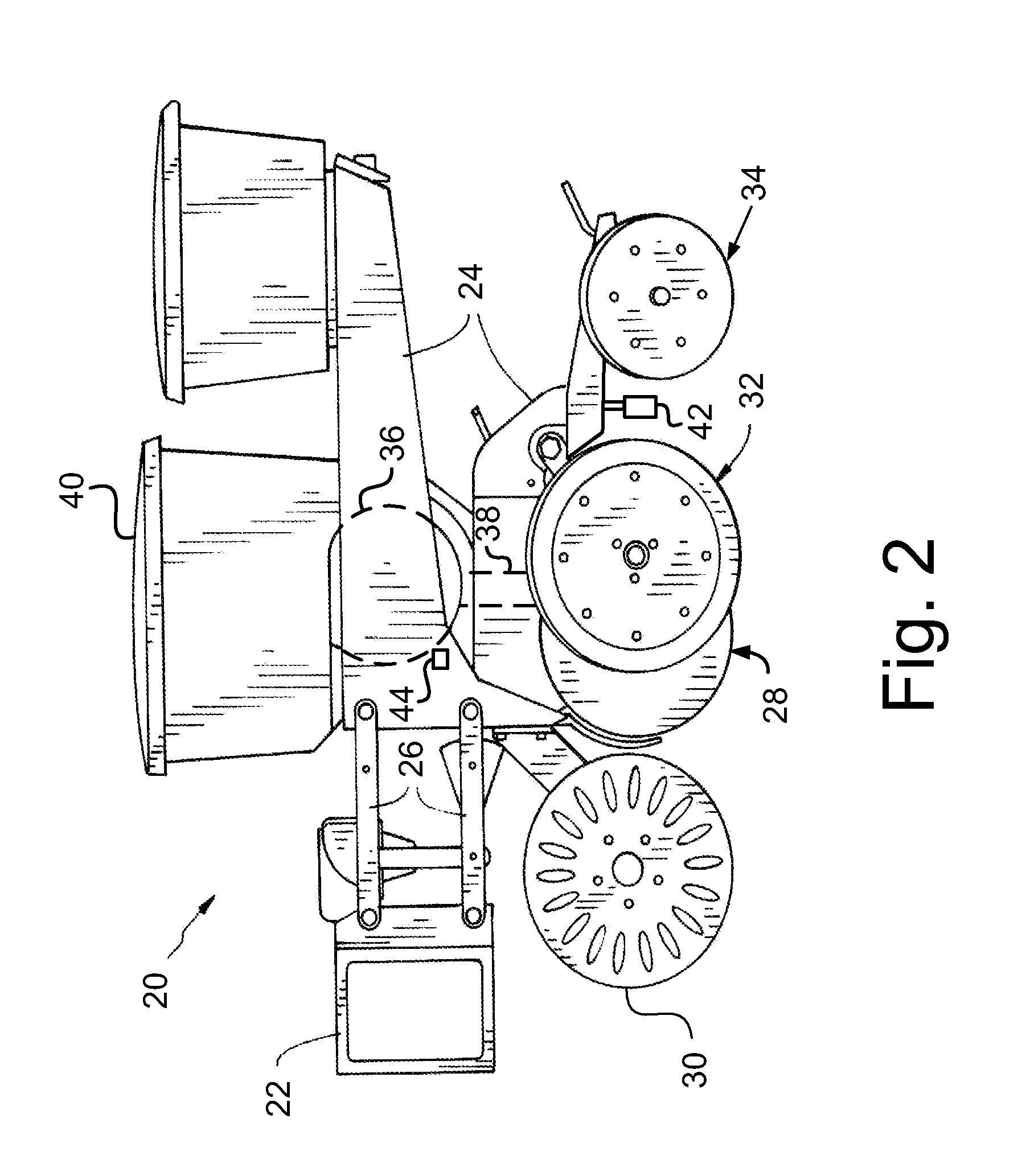 Seed spacing monitoring system for use in an agricultural seeder