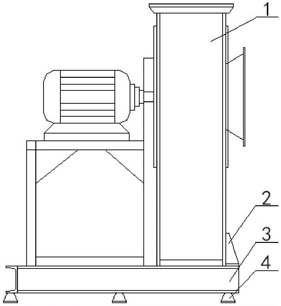 A low-cost shock-absorbing support structure for wind turbines