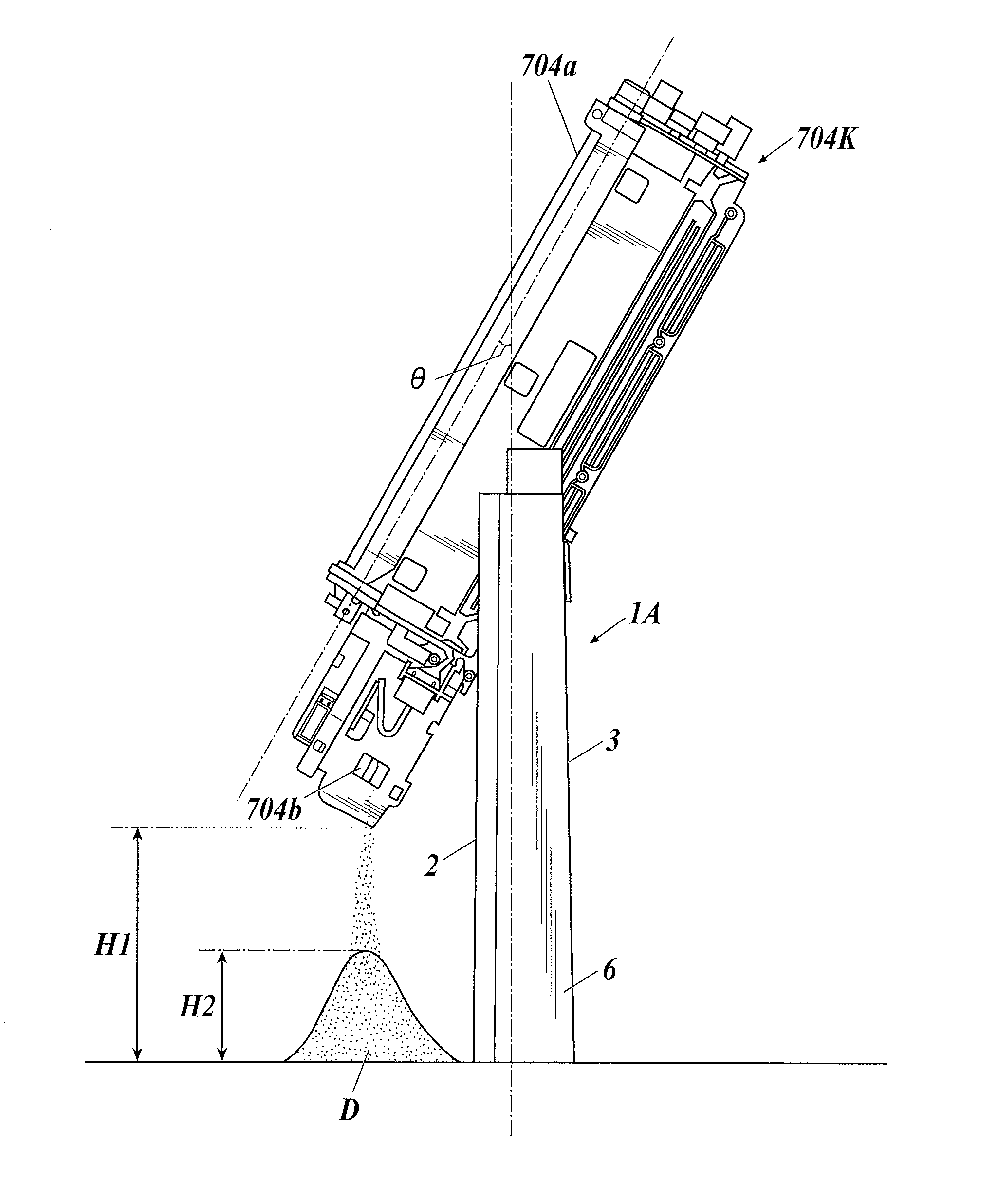 Developer discharge auxiliary tool and method for discharging developer