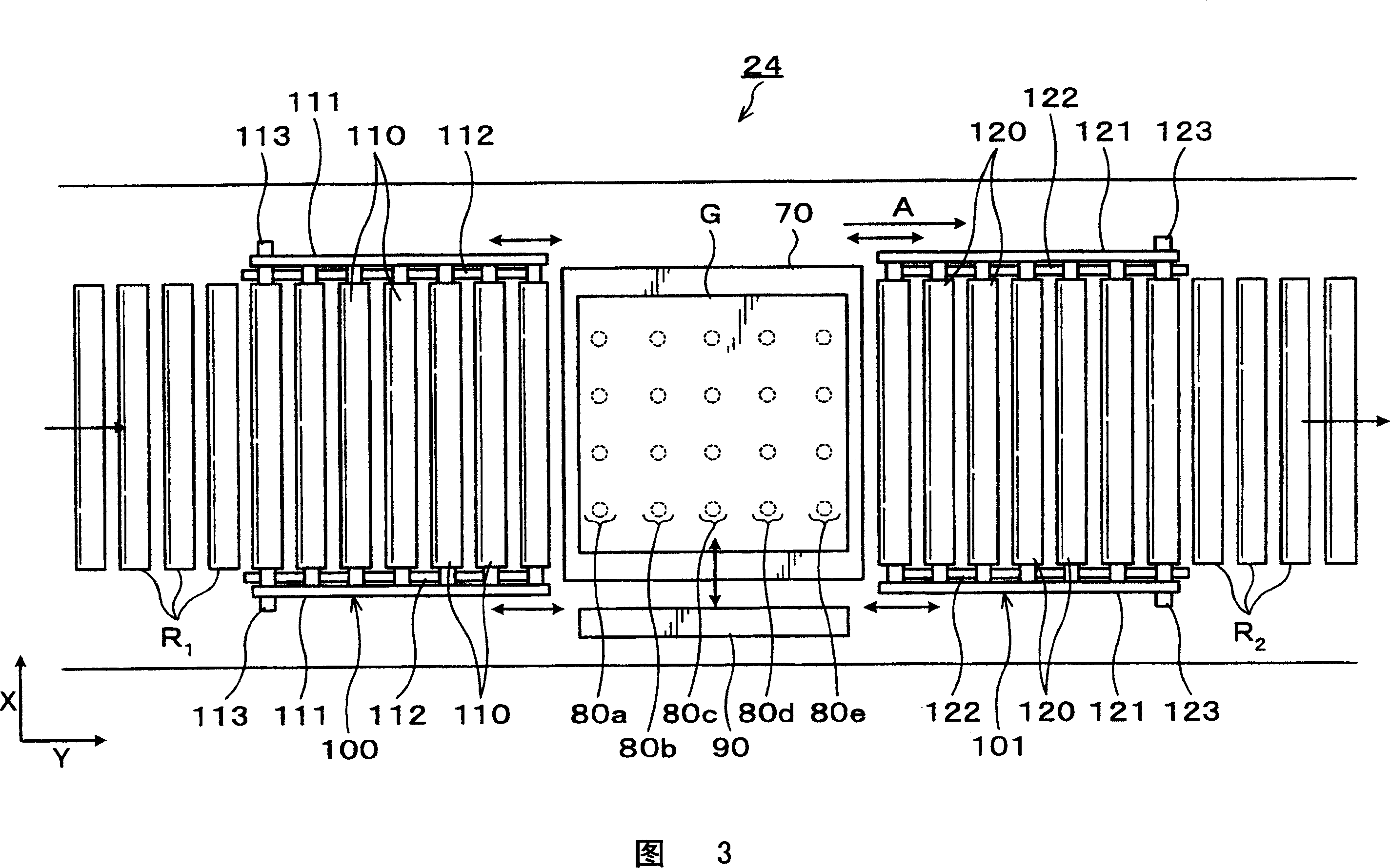 Substrate conveying system, substrate conveying device and substrate treatment device