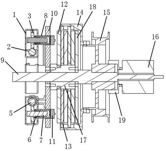 Electric worm-gear airplane braking system and method for operating braking system