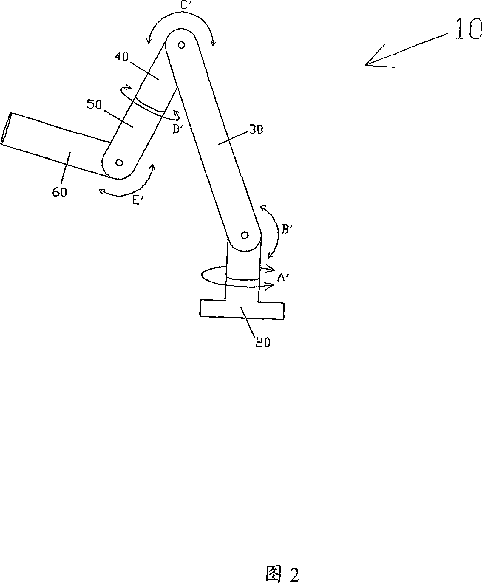 Control system for an articulated manipulator arm