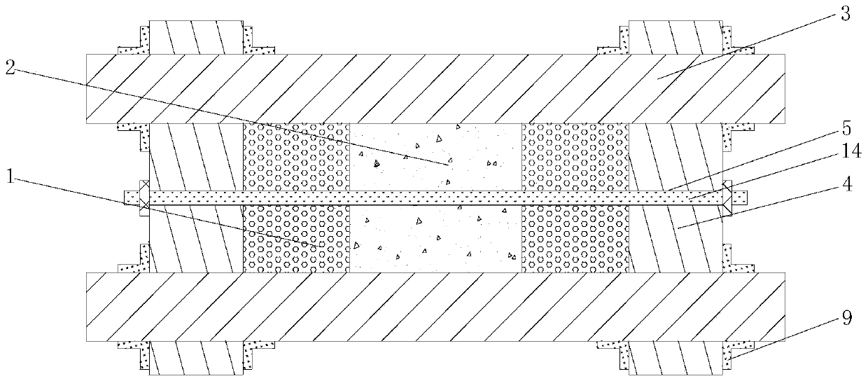 The construction method of the elevator foundation in the cycle-type steel concrete construction