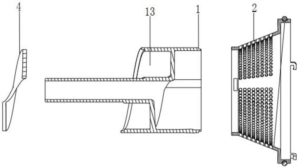 Dust cup cyclone system gradual change structure and dust collector