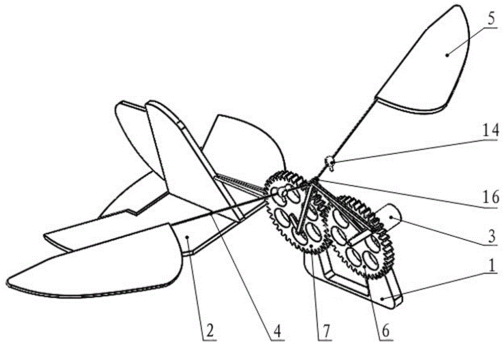 Splay-track flapping wing mechanism and miniature flapping wing air vehicle