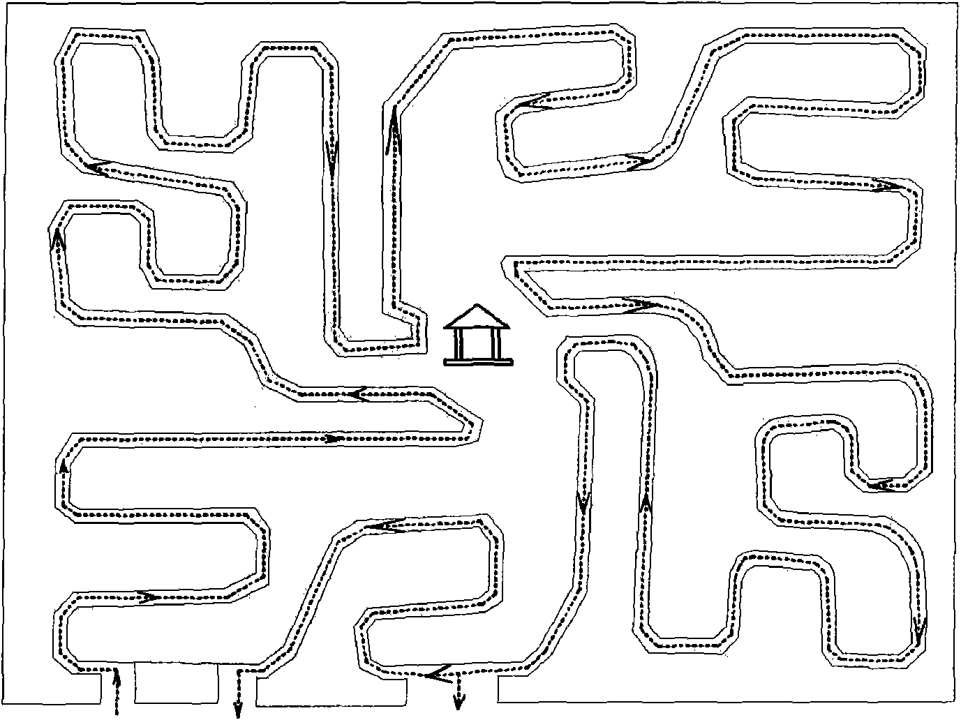 Vegetable maze and manufacturing method thereof