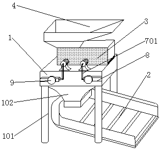 Garbage crusher for construction site