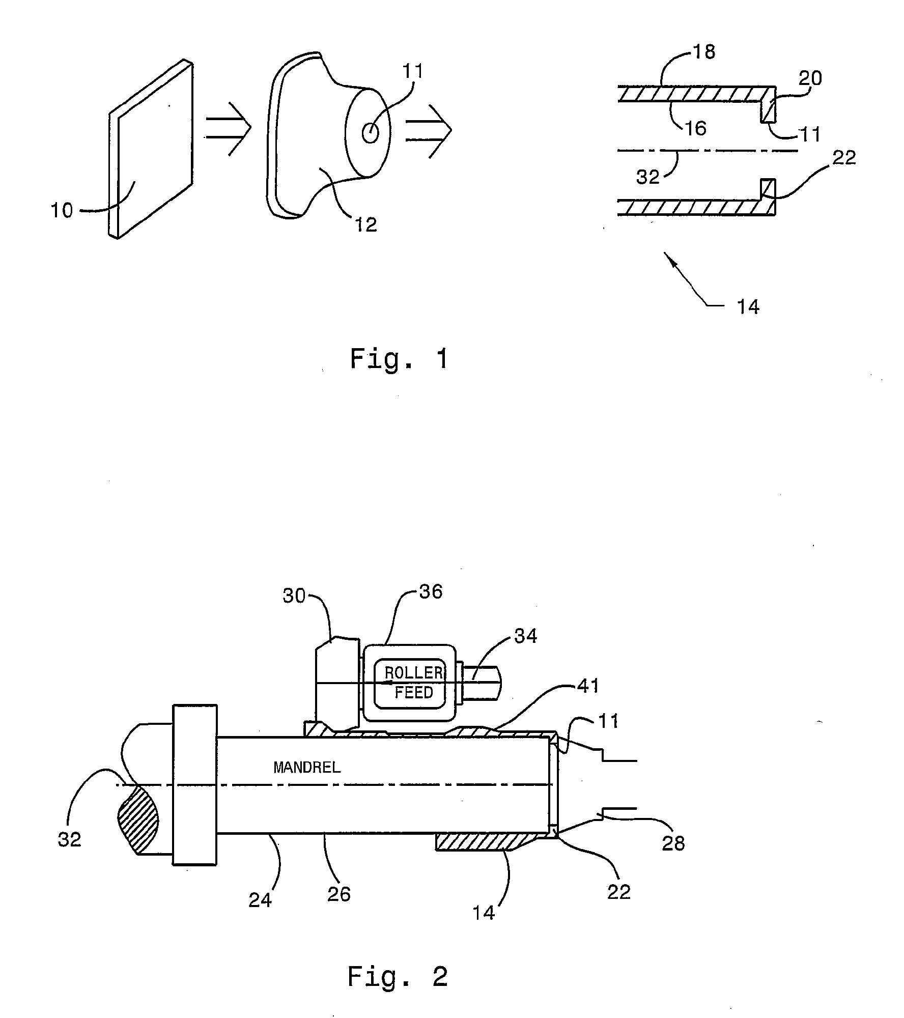 Method of forming a one piece component