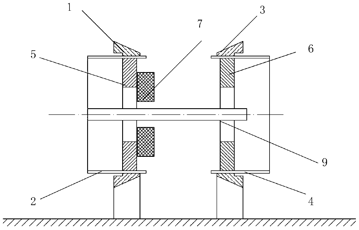 Friction stir welding method for butt ring seam of large-scale weakly rigid hollow column members