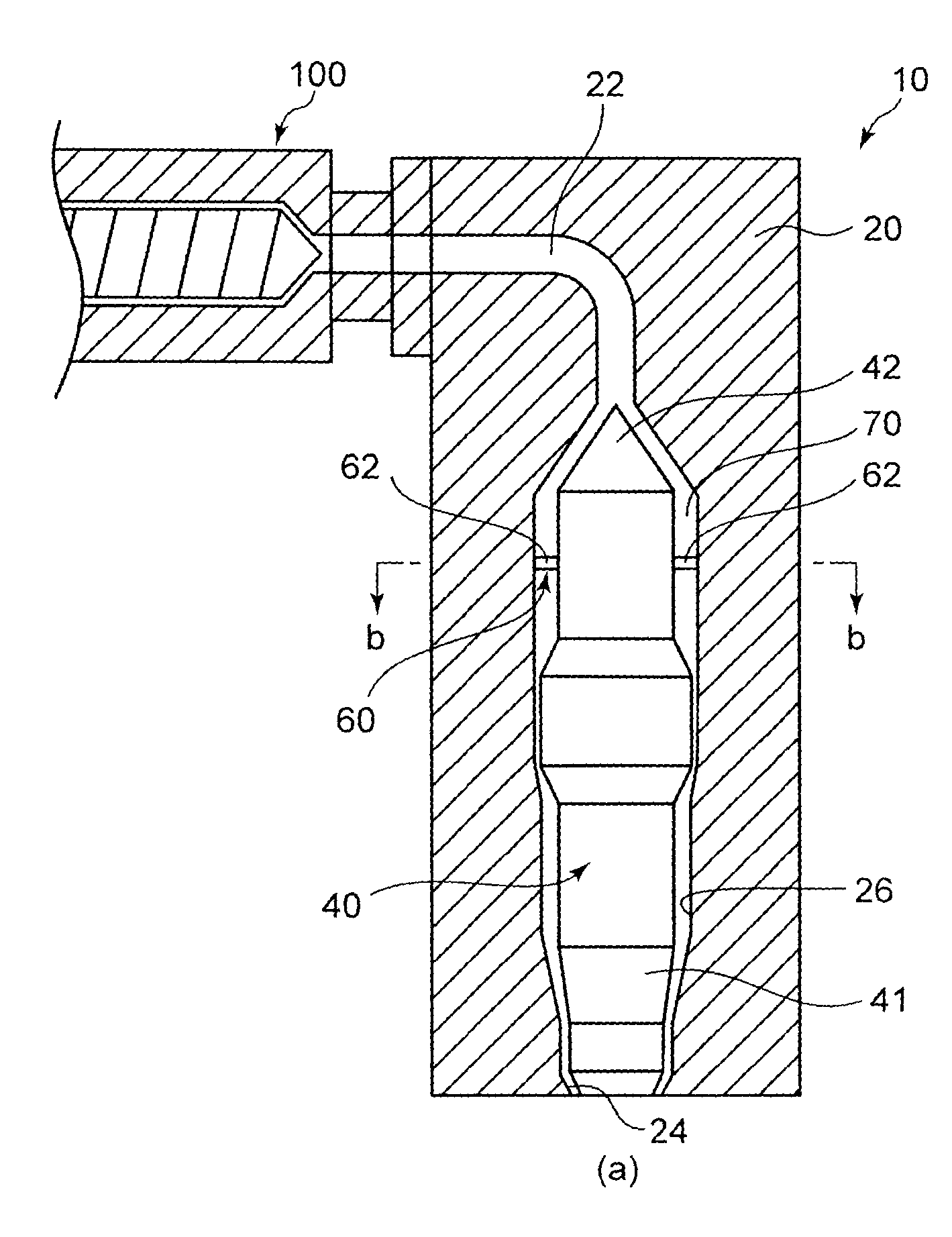 Direct blow-molded container manufacturing method and package