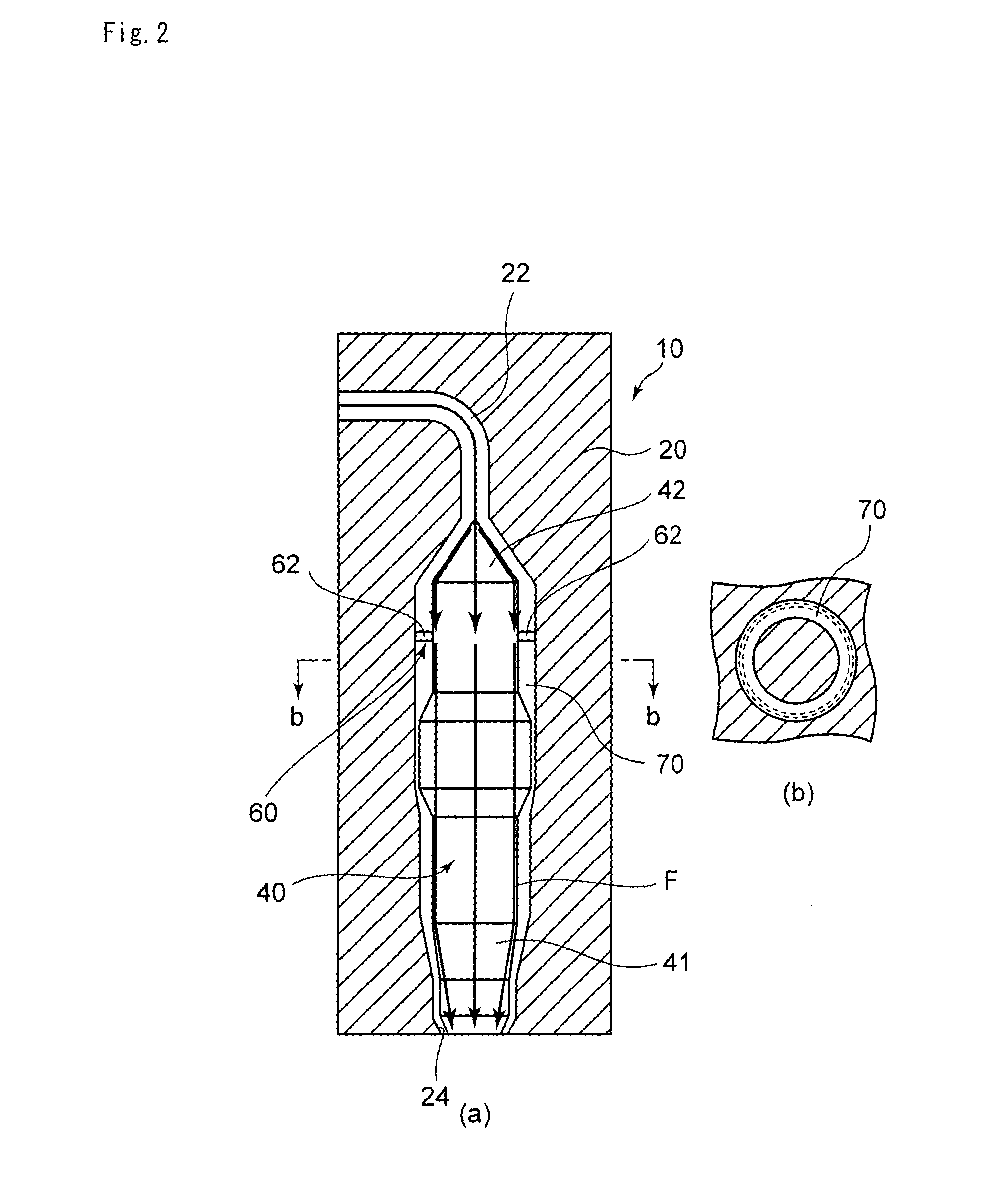 Direct blow-molded container manufacturing method and package