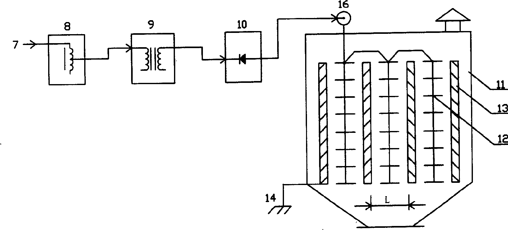 Direct current electrostatic dust collection method and dust collector