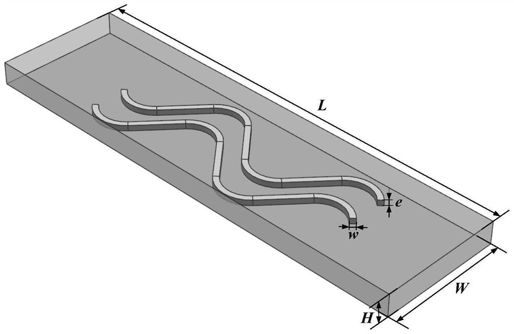 S-shaped fin structure suitable for cooling channel in rear edge of turbine blade