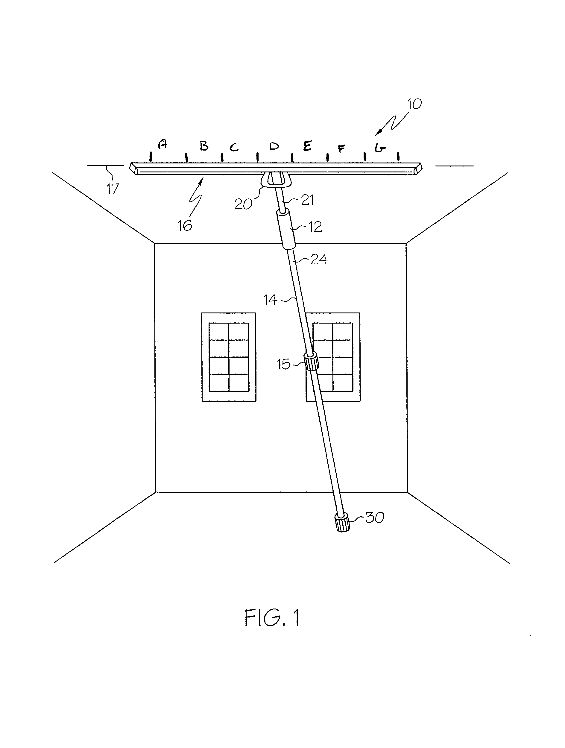 Partition mount with extended-length head