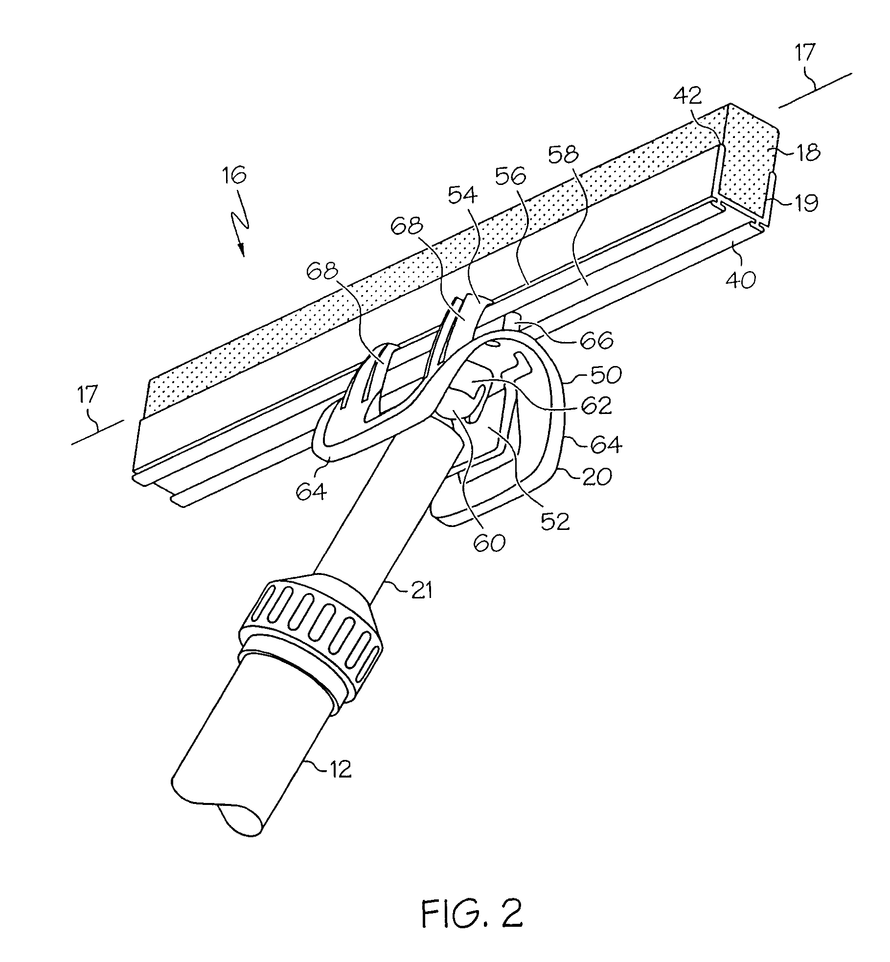 Partition mount with extended-length head
