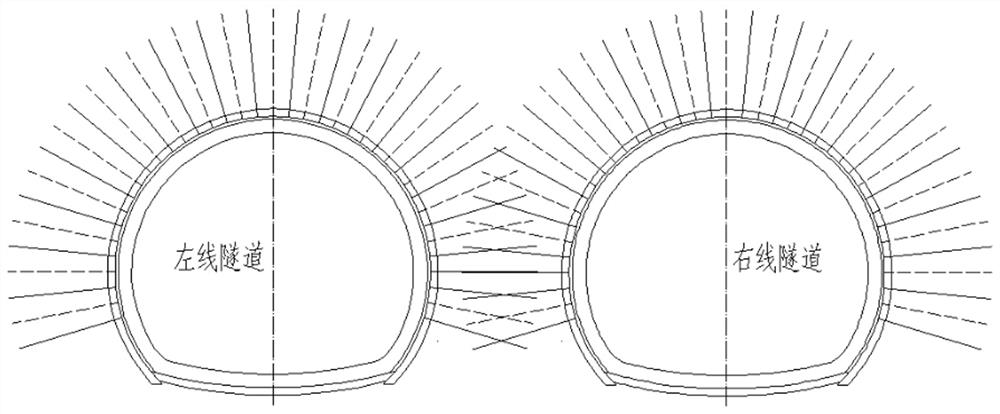 Mining method tunnel excavation method for transition from separation type to lamination type