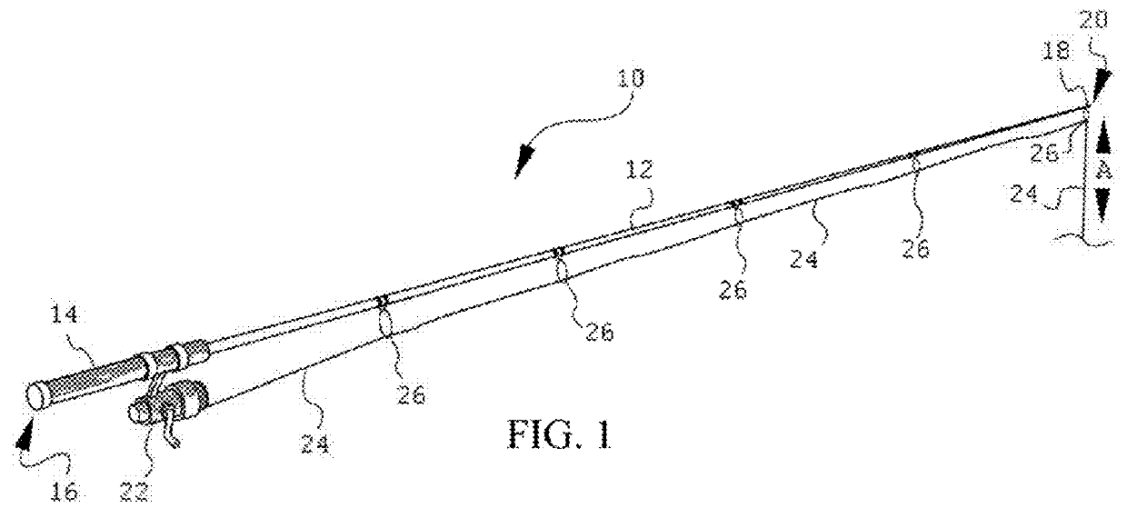 Fishing rod with enhanced tactile response