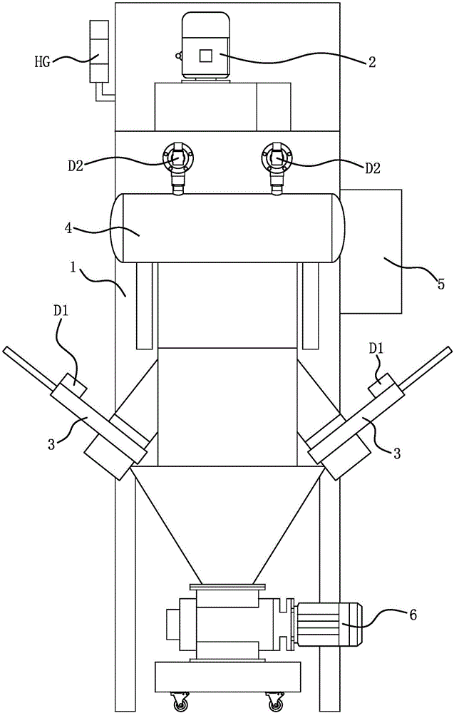 Dust collector fan linkage control circuit