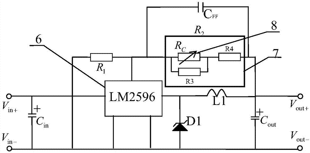 Combustible harmful gas detector capable of eliminating temperature drift