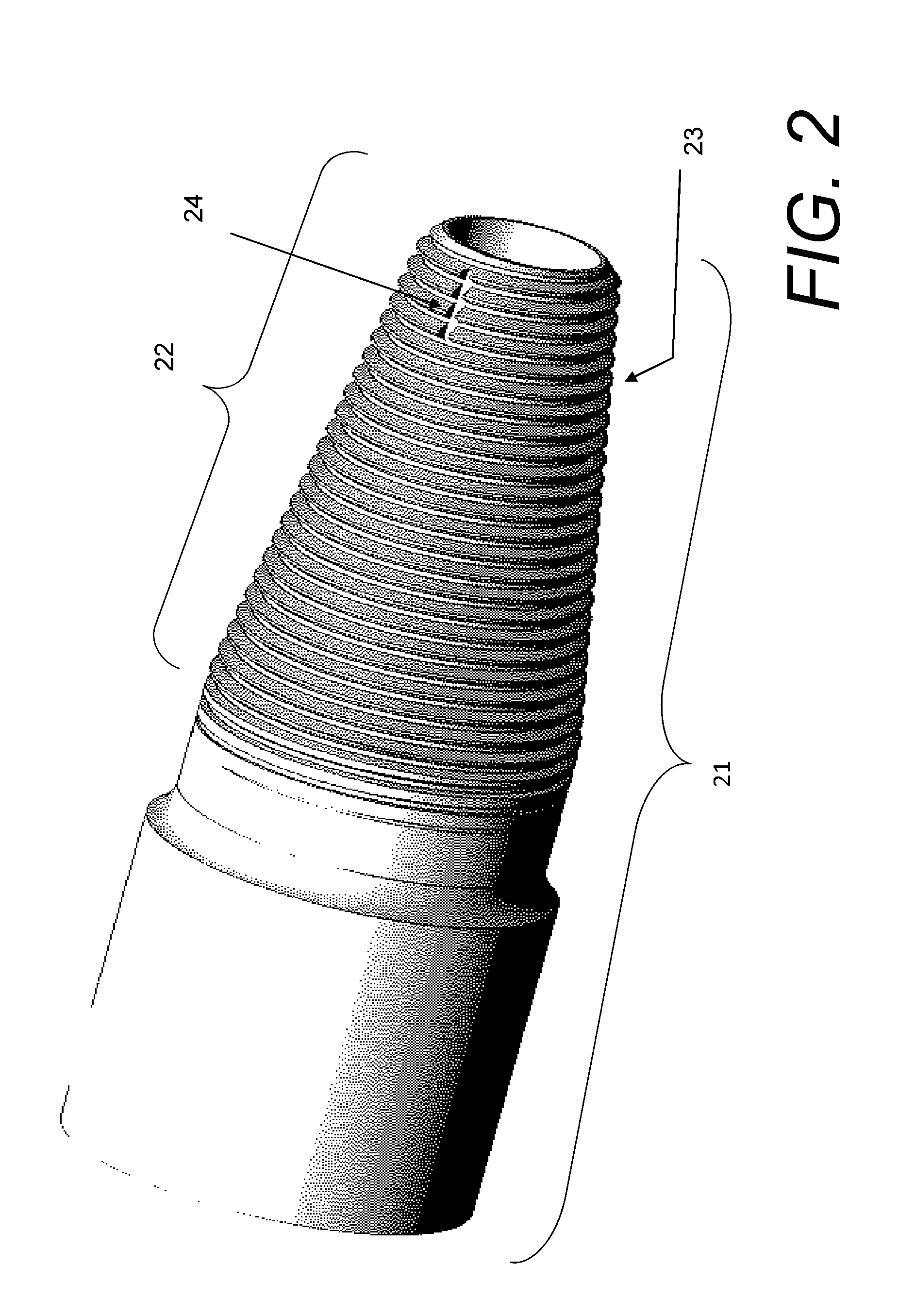 Tapered thread em gap sub self-aligning means and method