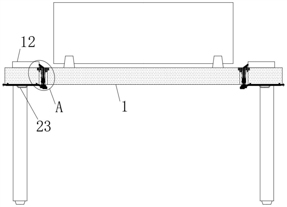 Office desk with convenient-to-fix wiring board and wire fixing method