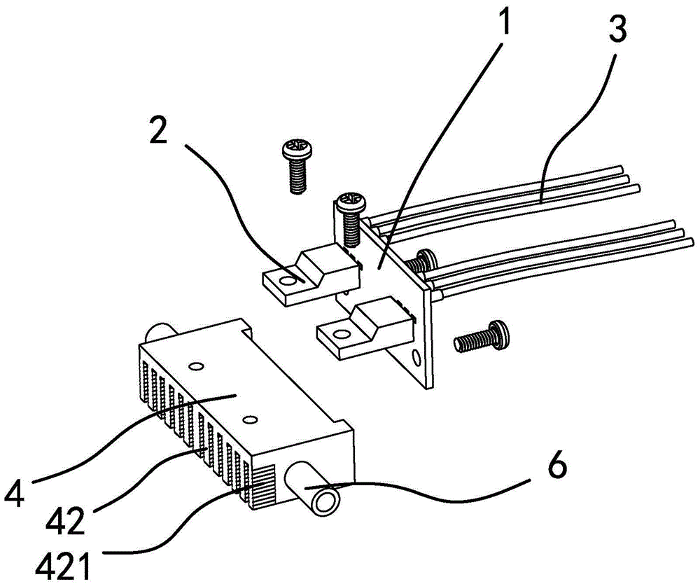 A thyristor cooling device in a coffee machine