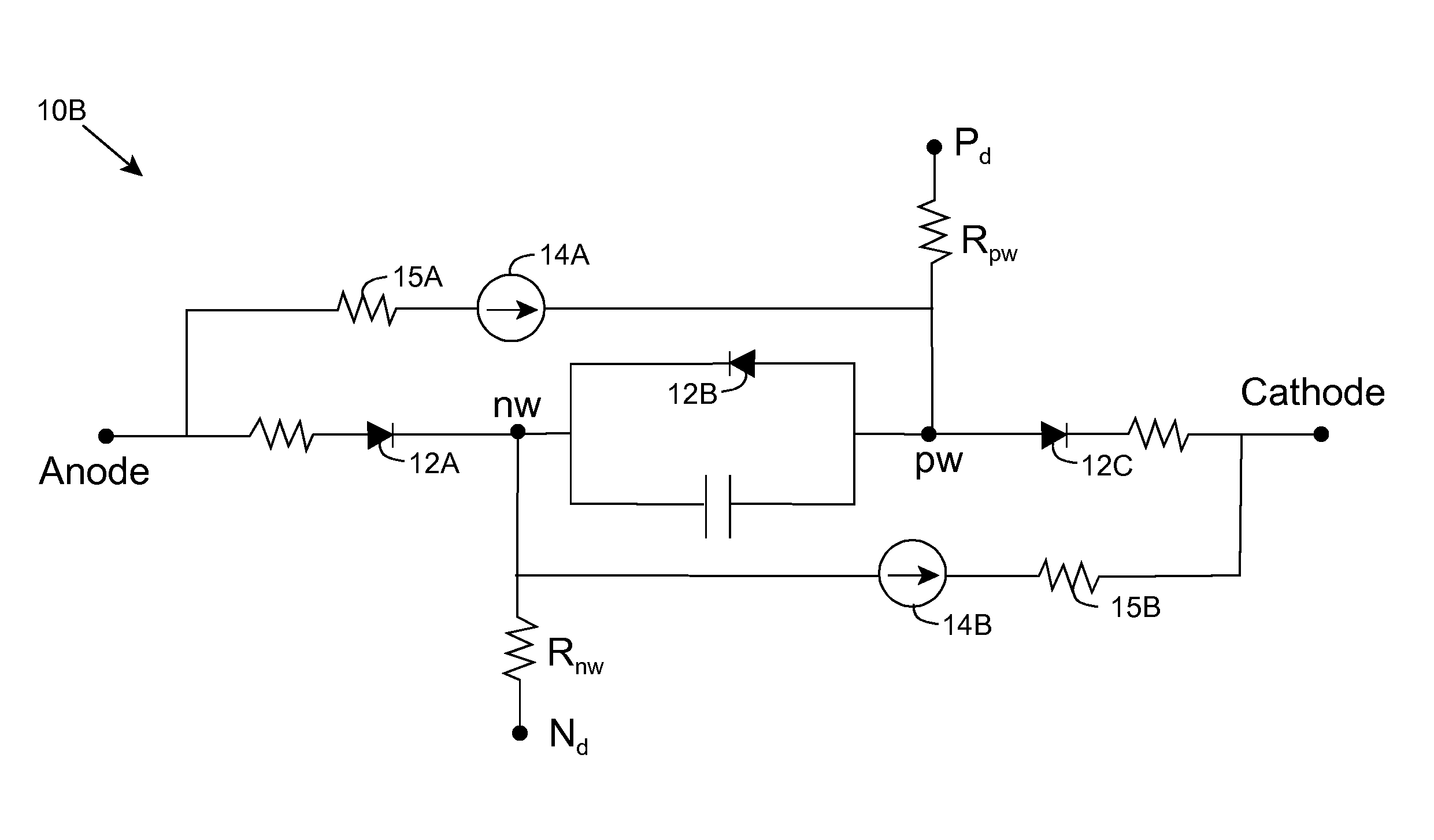 Silicon controlled rectifier modeling