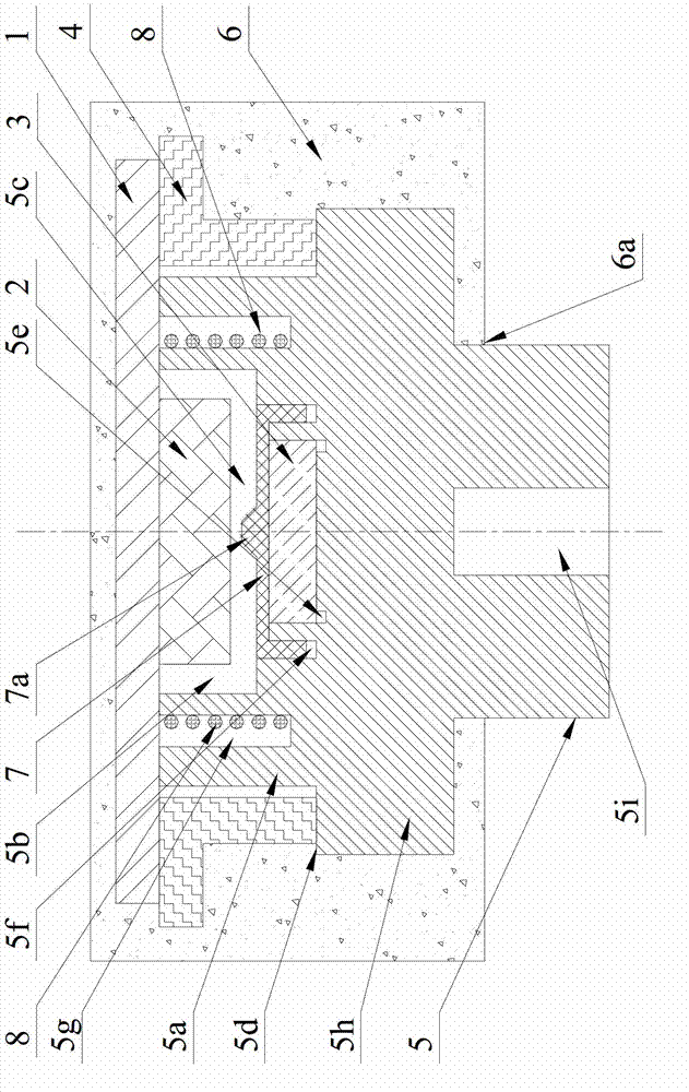 Hall type angle transducer with stable structure