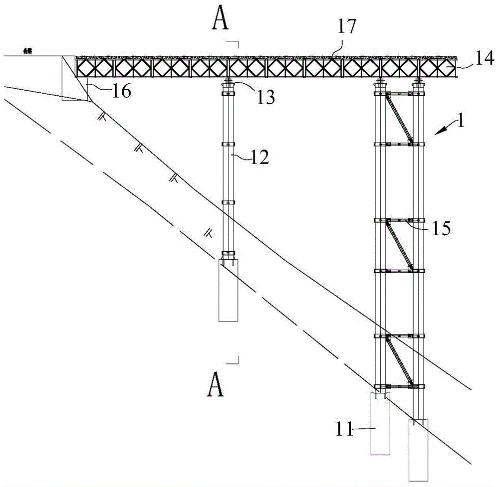 Construction method for erecting steel tube stiff bridge framework through asymmetric lifting