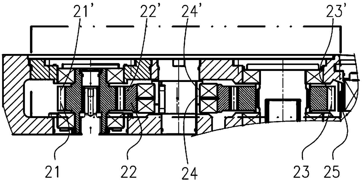 Cutting mechanism of stoping machine with large speed changing range