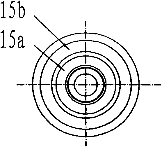 Device for measuring push-pull force output by rotating hydraulic cylinder