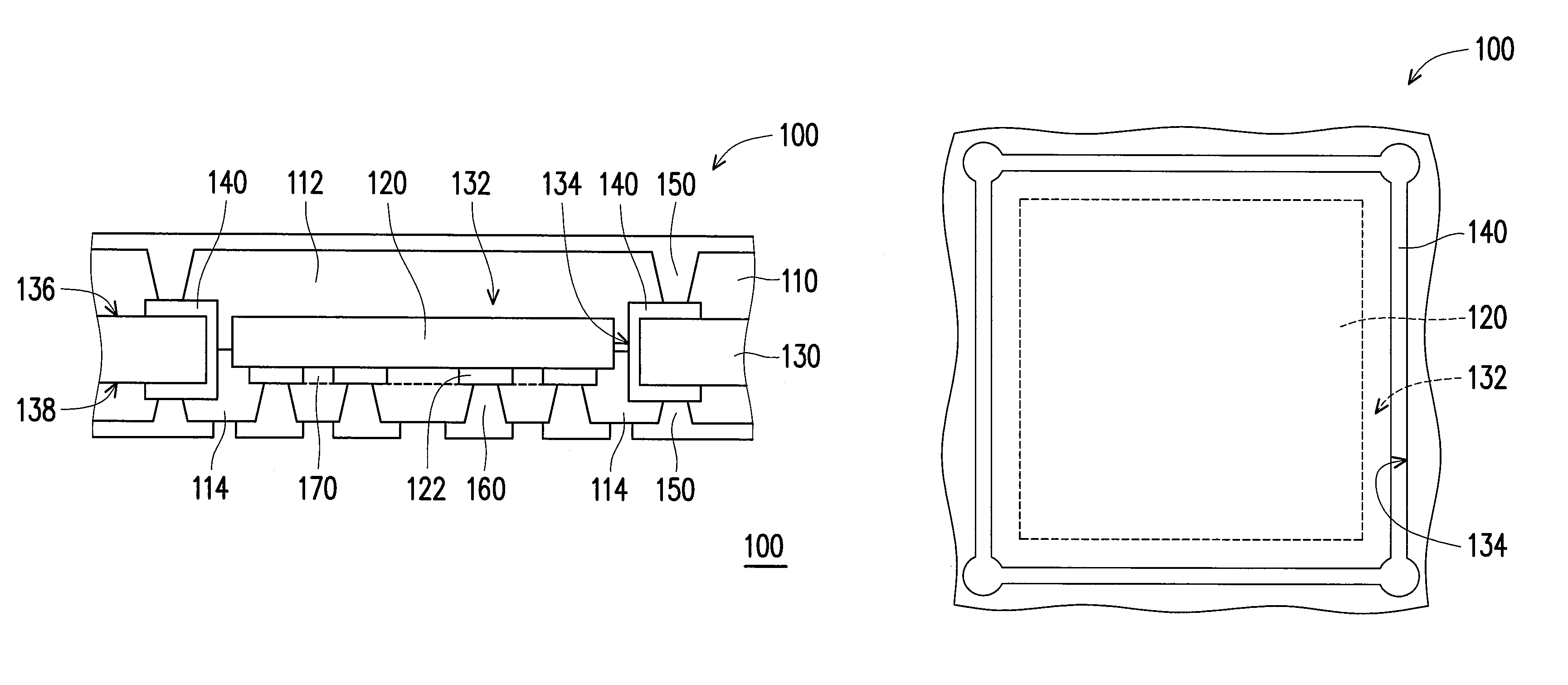 Embedded electronic device package structure
