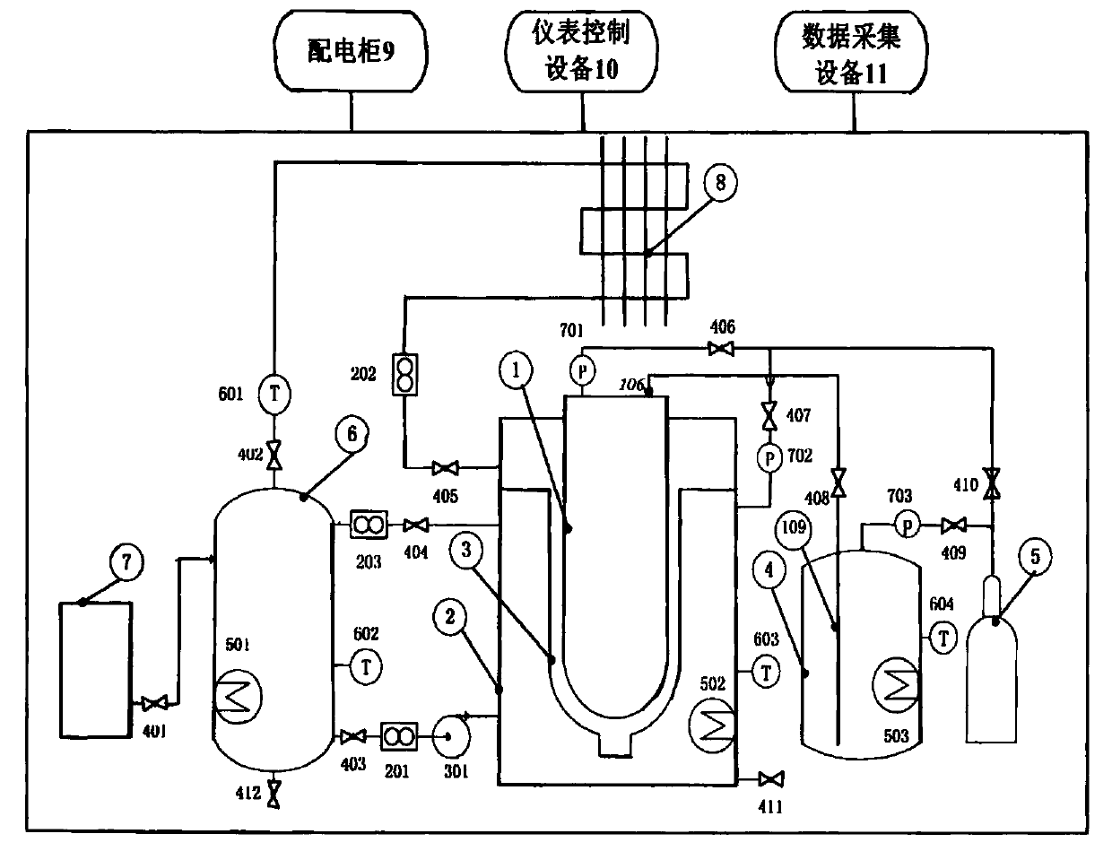 External cooling test system and method for pressure vessel