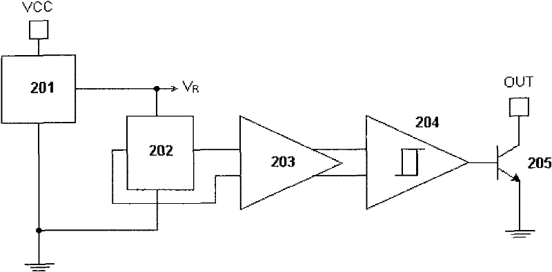 Hall switch circuit with temperature compensation