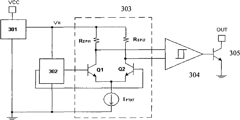 Hall switch circuit with temperature compensation