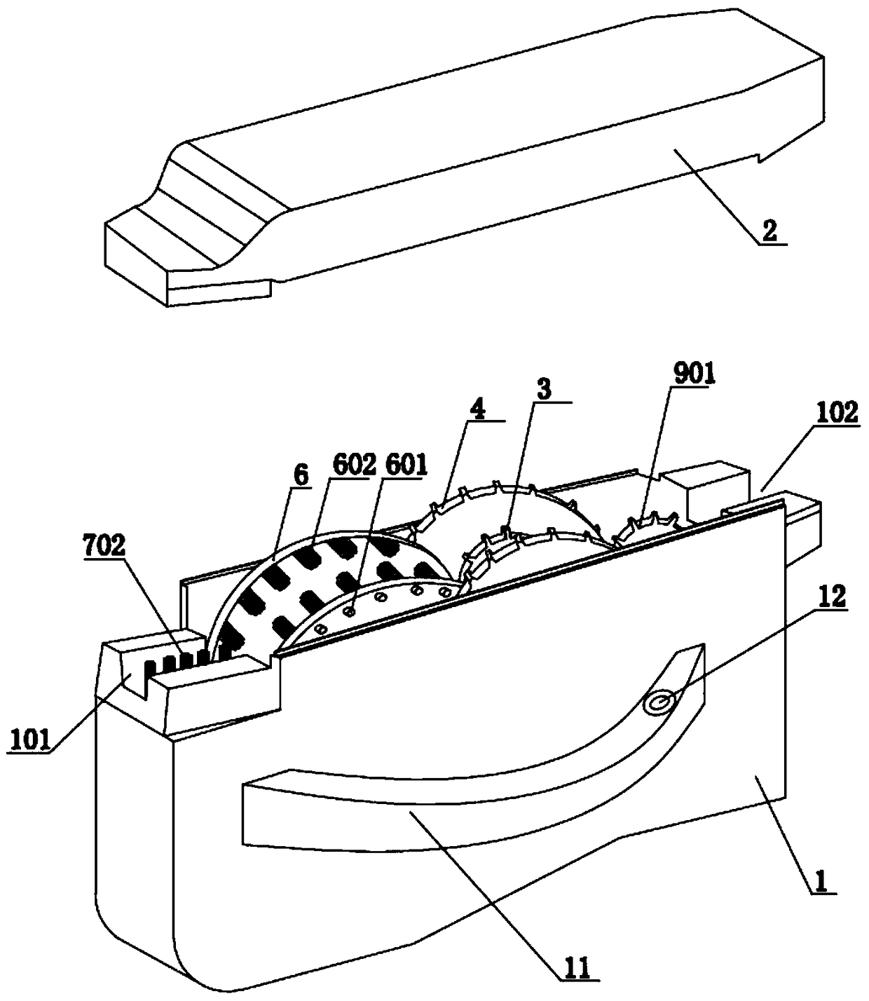 Automatic device for cleaning chain