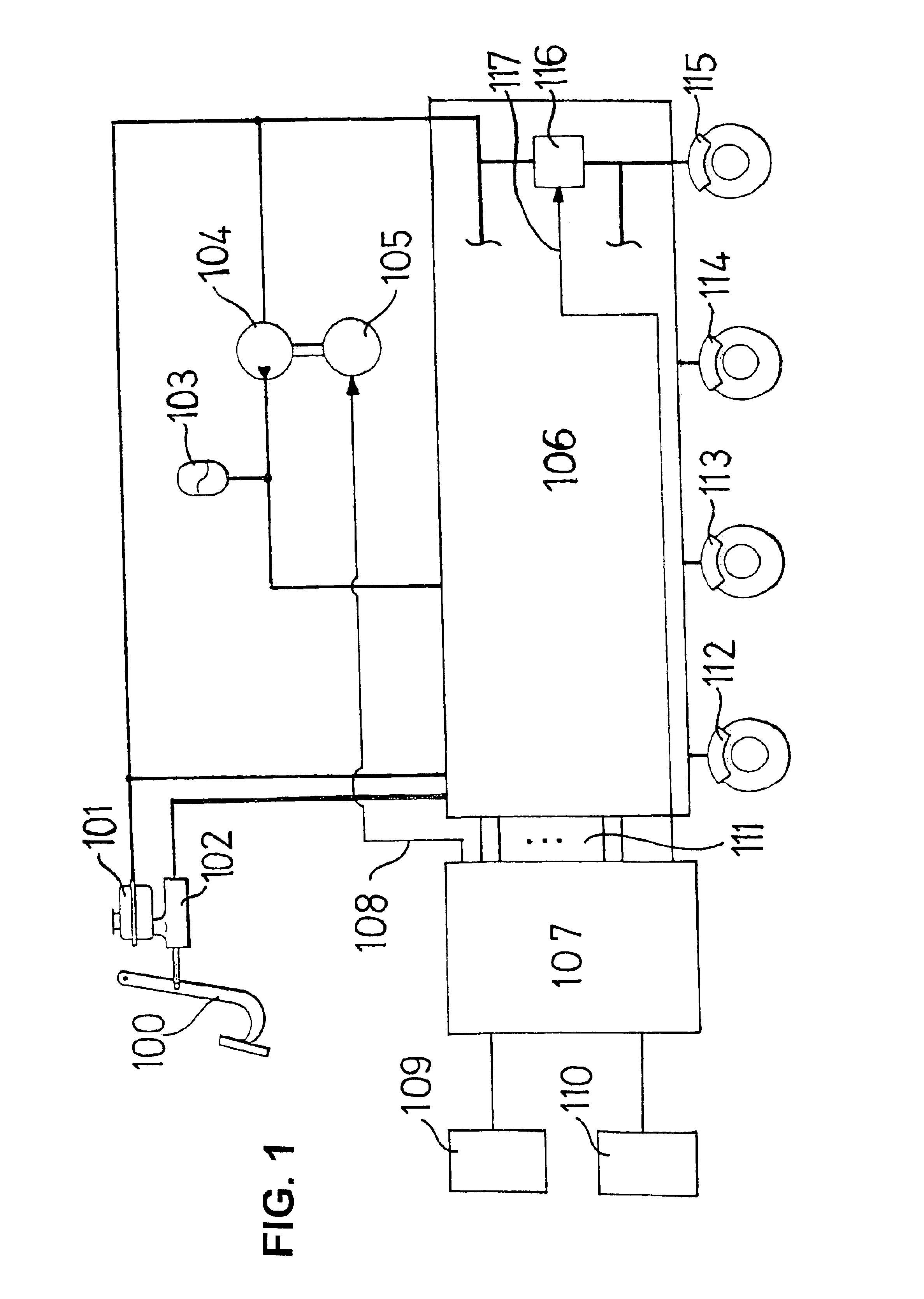 Method and device for controlling units in a vehicle according to the level of noise