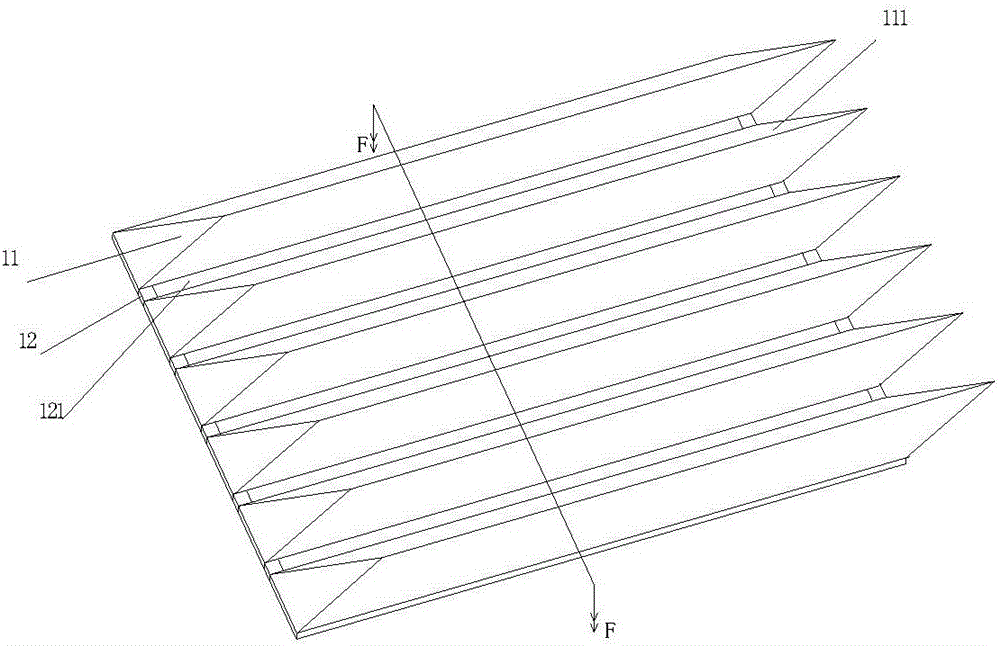 Unequal rate radiation heat conductive device