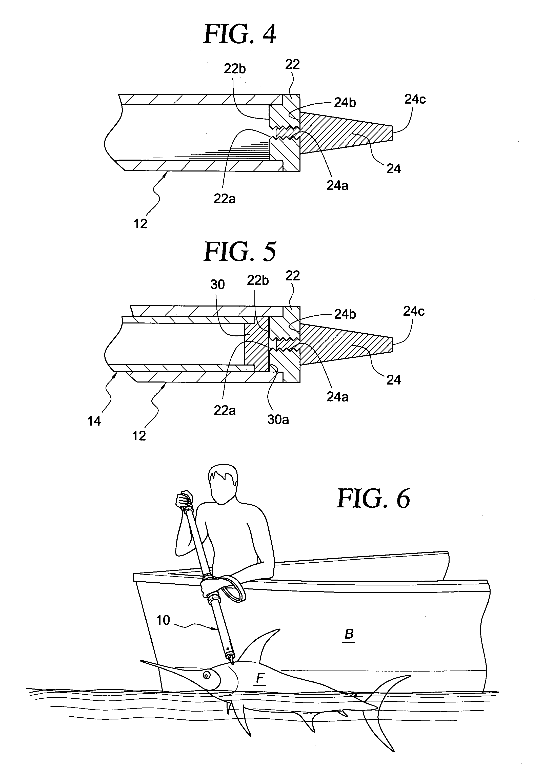 Game fish disabling device, and method
