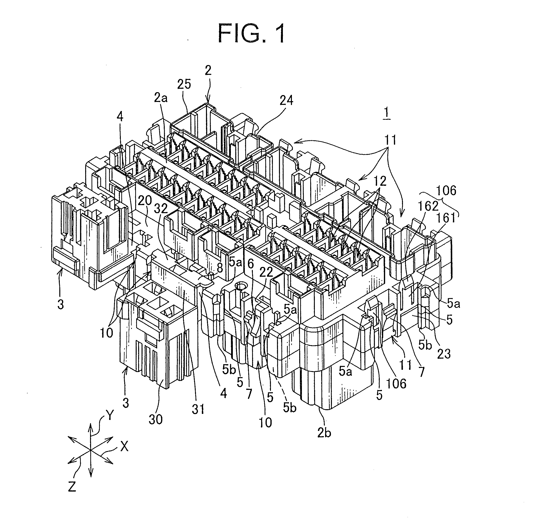 Attachment structure for attachment of component to article and electric junction box having thereof