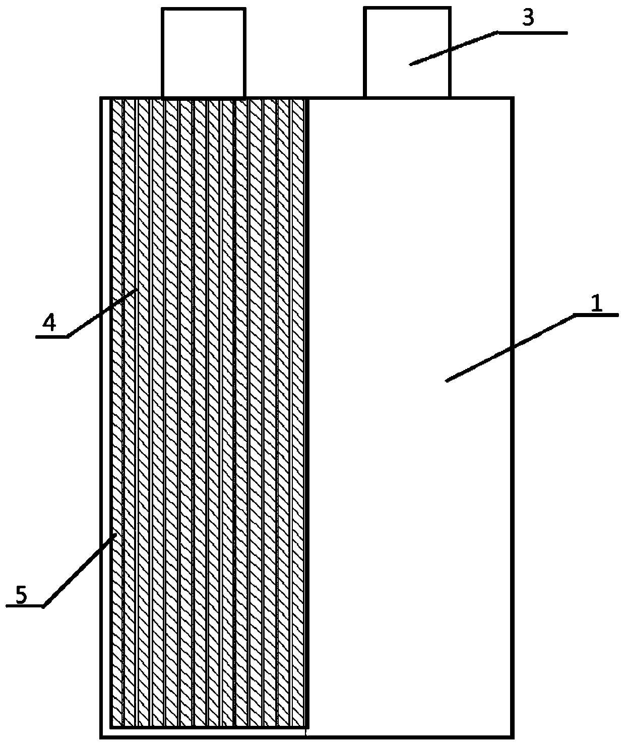 Lithium ion battery module thermal management system based on phase change material- fin composite structure