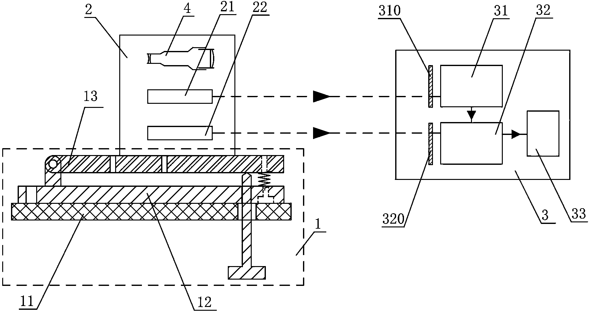 Safety remote control switch based on dual laser control