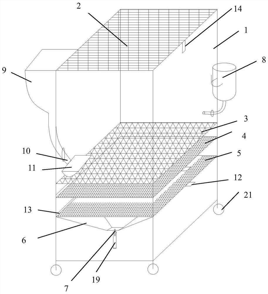 Laboratory mouse excrement collecting device