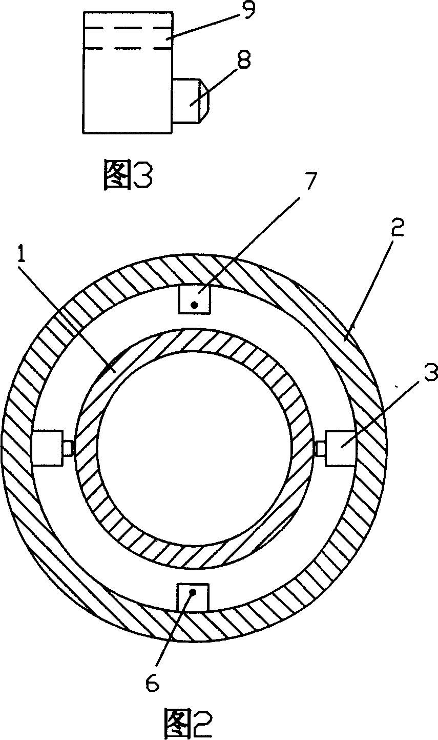 Measuring method and device for sea wave load