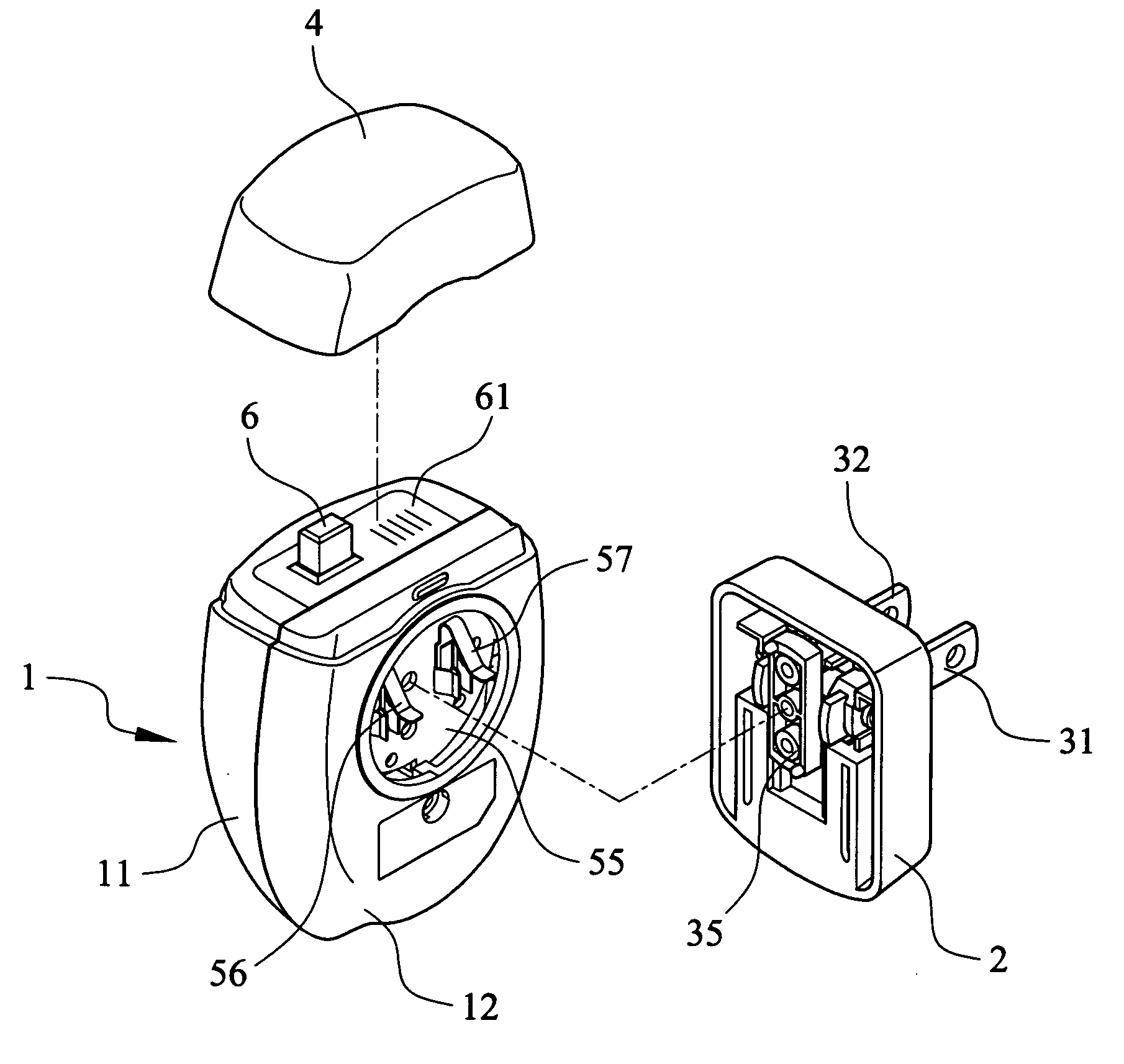 Charging device for mobile phone